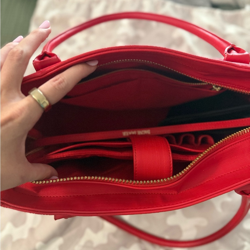 Dagne Dover Vibrant Red Tote Bag - Picture 4 of 6